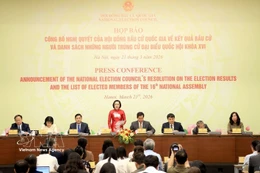 Panorama de la conférence de presse. Photo: VNA