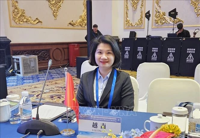 La docteure Pham Thi Thanh Loan, directrice générale de la société par actions de tourisme et de services commerciaux Viet-Viet Guangdong. Photo: VNA