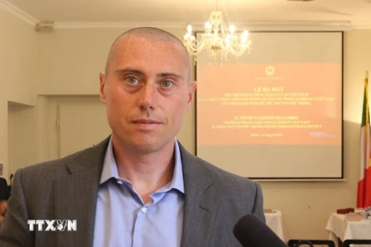 Stefano Bonilauri, directeur de la maison d’édition italienne Anteo Edizioni. Photo: VNA