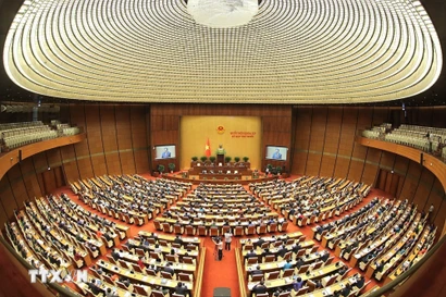 Séance d'ouverture de la 10e session de la 15e législature de l'Assemblée nationale. Photo : VNA