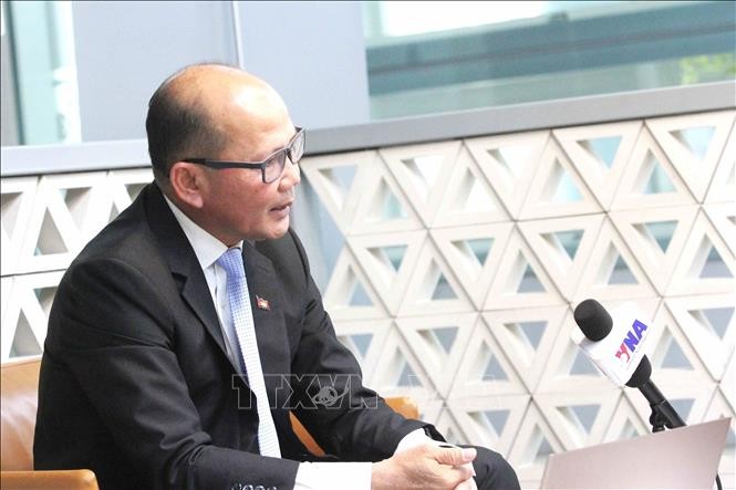 Le Master Uch Leang, chef par intérim du Département des études Asie-Afrique et Moyen-Orient de l’Institut des relations internationales du Cambodge (Académie royale du Cambodge). Photo : VNA