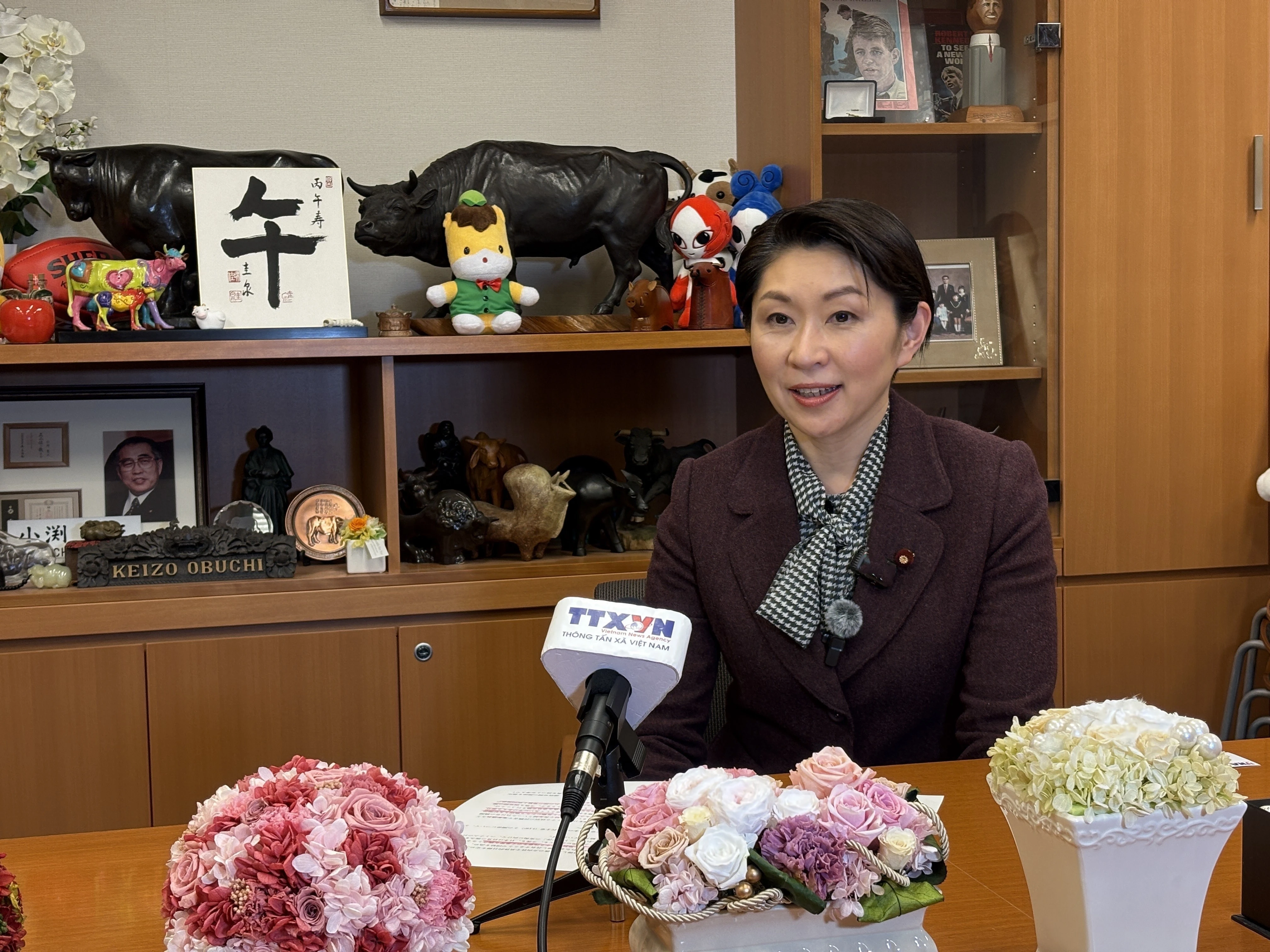 La présidente de l’Alliance parlementaire d’amitié Japon–Vietnam, Mme Obuchi Yuko. Photo / VNA
