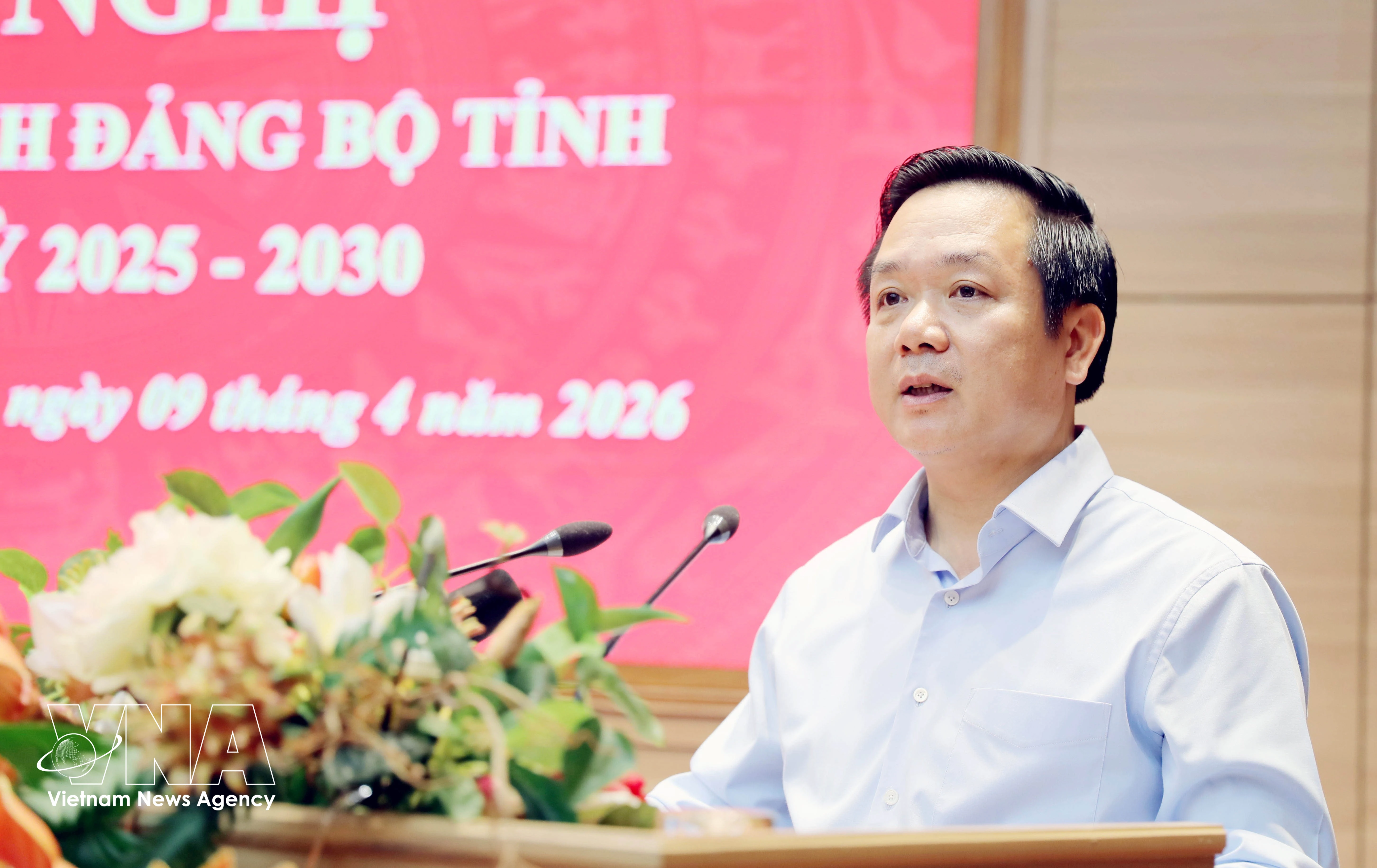 Pham Quang Ngoc élu secrétaire du Comité provincial du Parti de Hung Yen. Photo: VNA