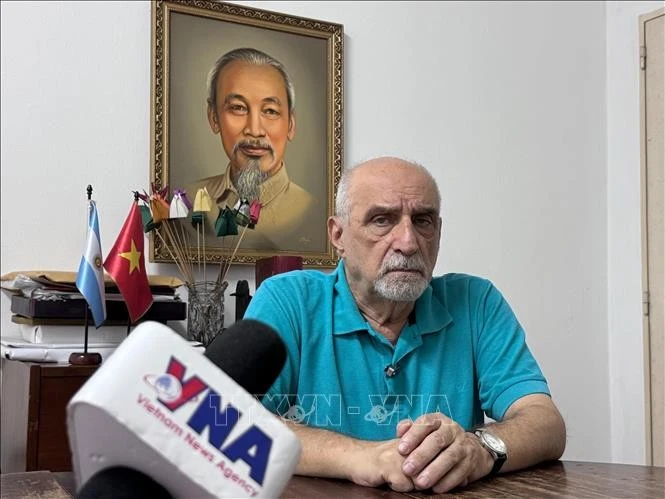 Le secrétaire général du Parti communiste argentin, Jorge Kreyness. Photo: VNA