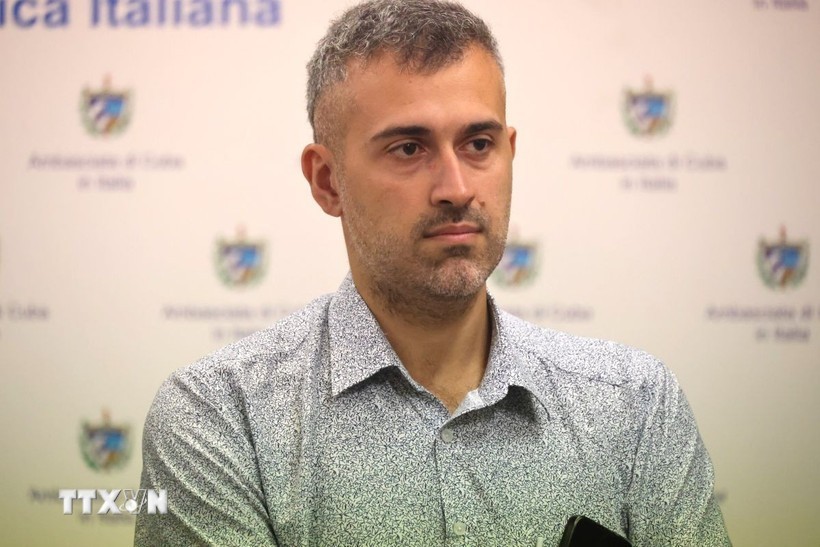 Giulio Chinappi, directeur régional Asie de la maison d'édition italienne Anteo Edizioni (Photo : VNA)