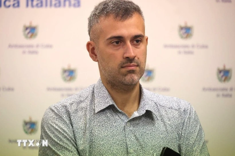 Giulio Chinappi, directeur régional Asie de la maison d'édition italienne Anteo Edizioni (Photo : VNA)
