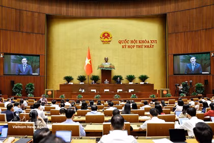 La première session de l'Assemblée nationale de la 16e législature. Photo: VNA