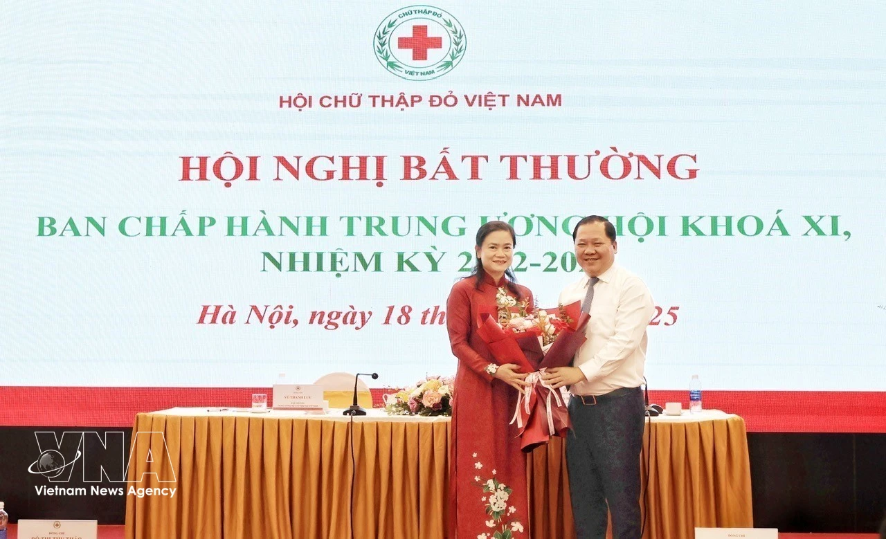 Do Thi Thu Thao est réélue à la présidence de la Croix-Rouge du Vietnam pour le mandat 2026-2031. Photo: VNA