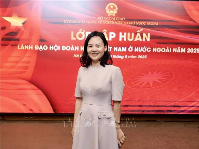 Trân My, directrice du Réseau vietnamien d’innovation en France (VINEU France) et présidente de l’Association des jeunes entrepreneurs vietnamiens en Europe (VYBE). Photo: VNA