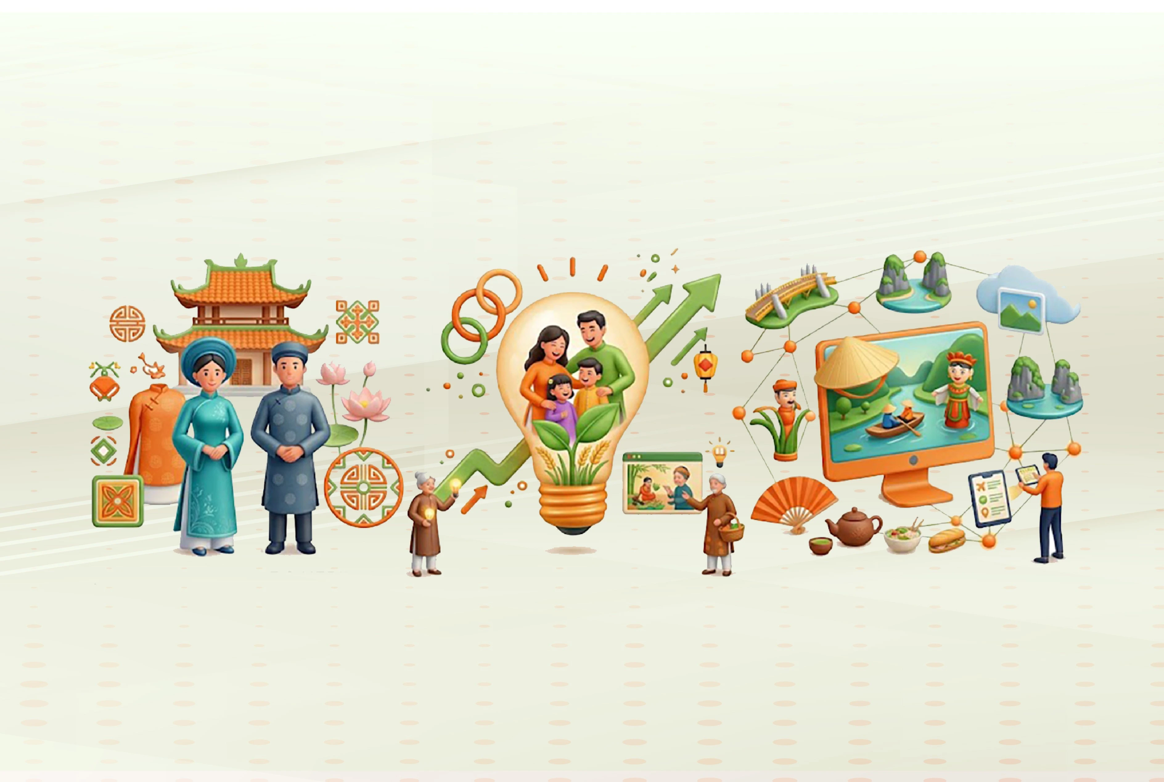 Construire et développer une culture vietnamienne avancée, imprégnée de l'identité nationale, en harmonie avec les valeurs culturelles, familiales et humaines du Vietnam