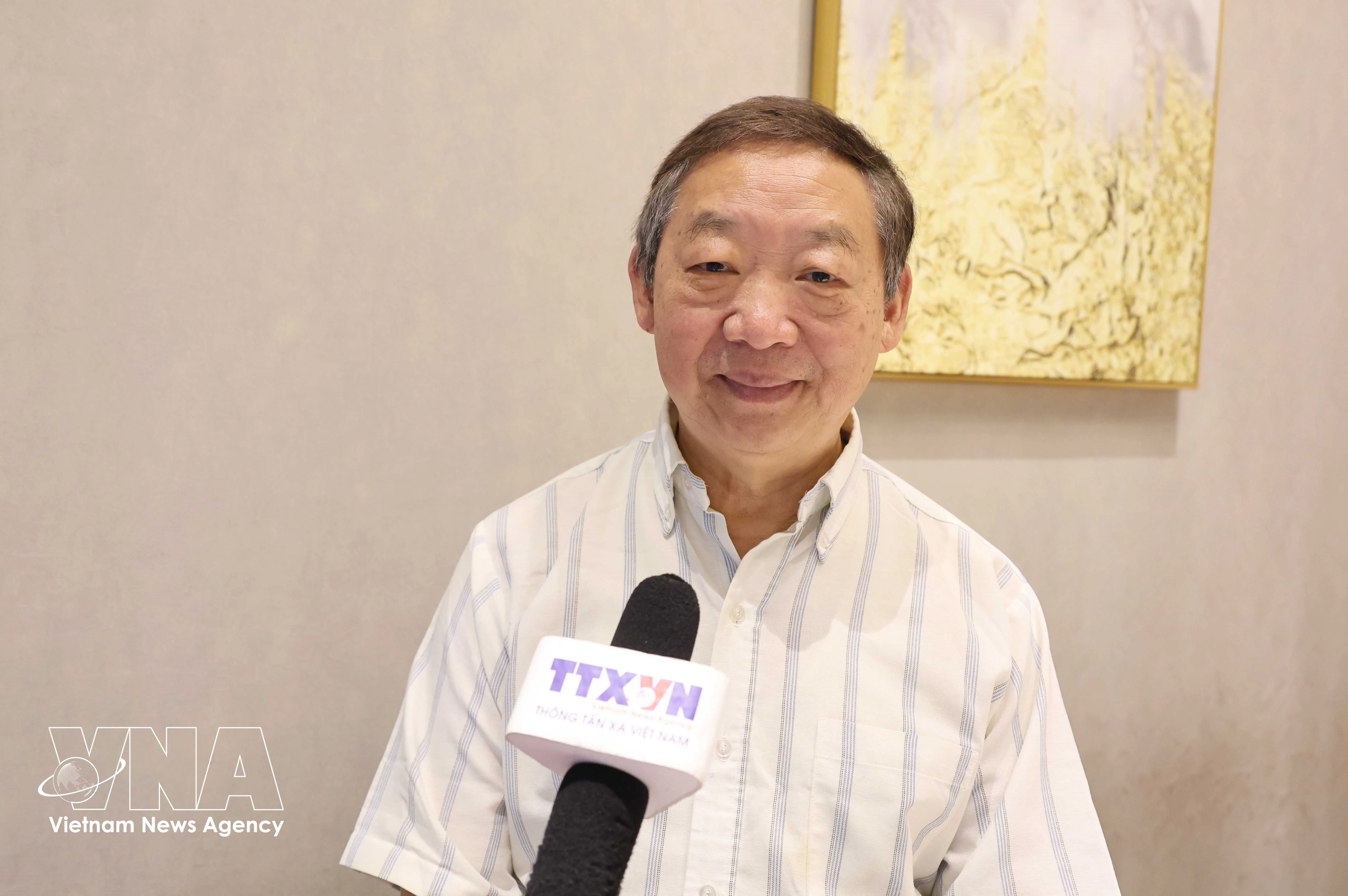 Le professeur Zhu Chenming, directeur honoraire de l’Institut de recherche sur l’Asie du Sud et l’Asie du Sud-Est, relevant de l’Académie des sciences sociales de la province chinoise du Yunnan. Photo : VNA