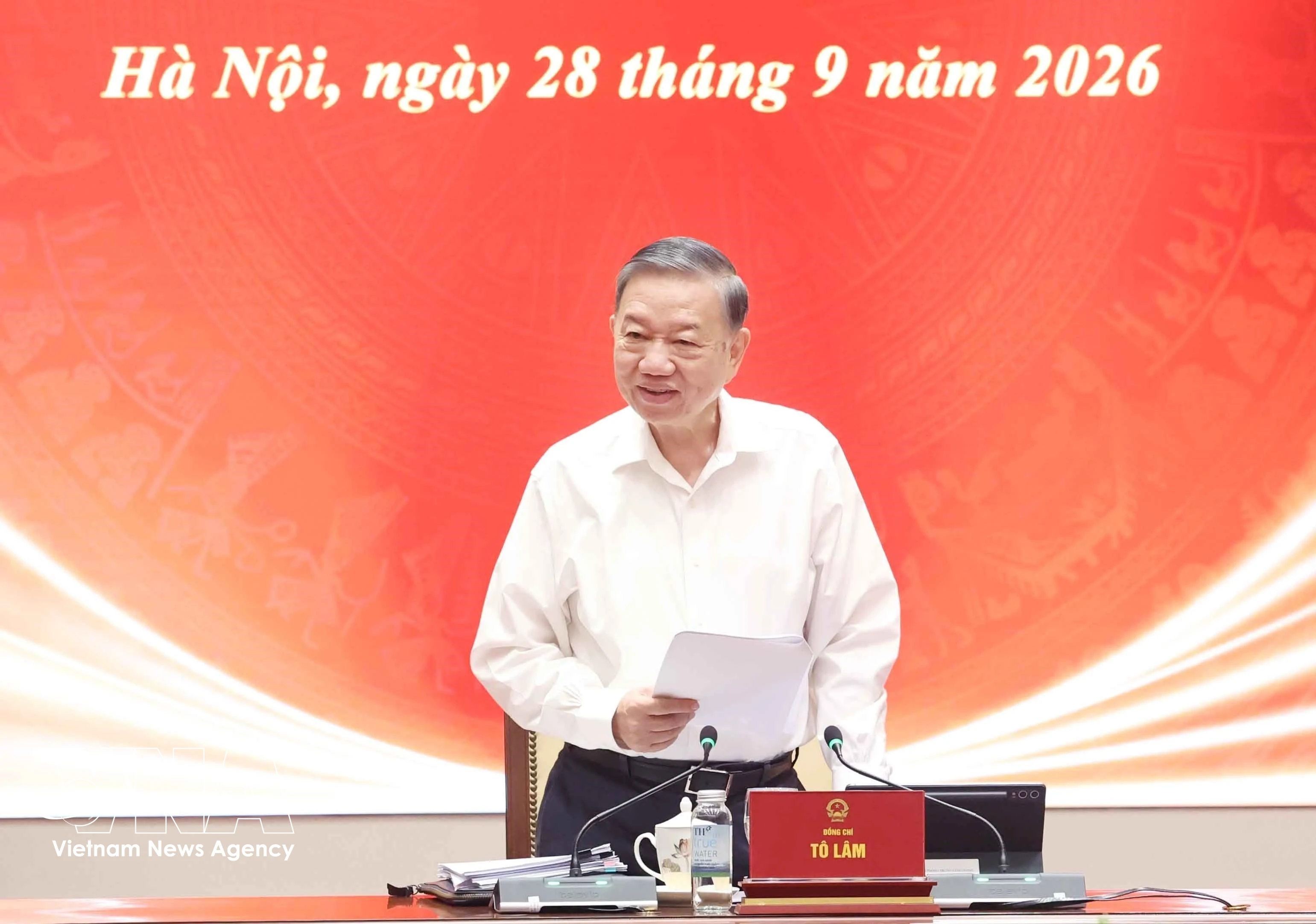 Le secrétaire général du Parti et président To Lam. Photo : VNA