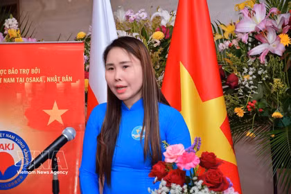 La présidente de l’Association des Vietnamiens de la région du Kansai, Le Thuong. Photo : VNA