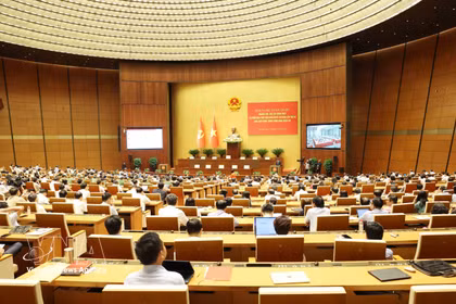 Téléconférence nationale sur l'étude et la mise en œuvre des résolutions du 3e plénum du CC du Parti du 14e mandat. Photo: VNA