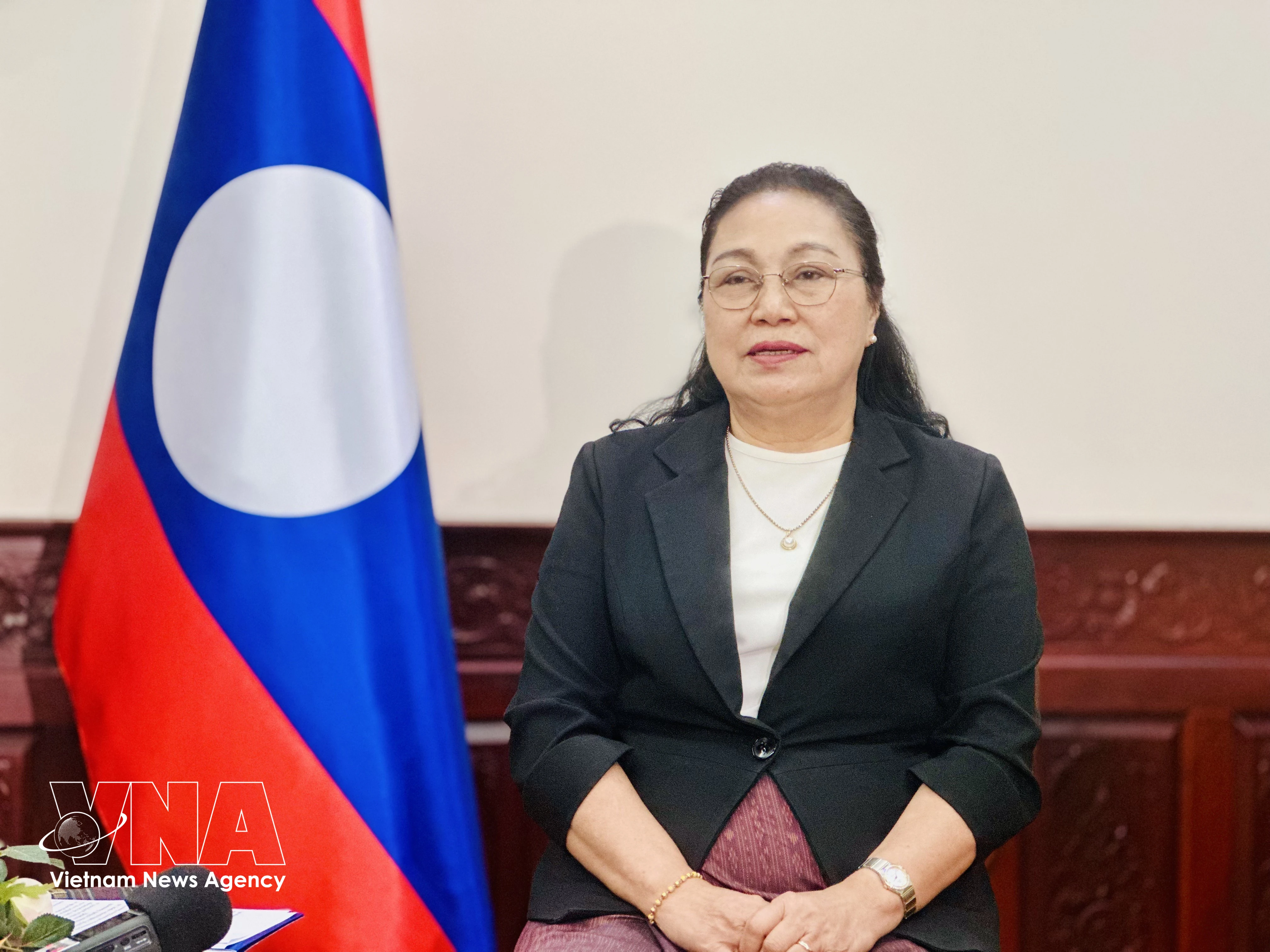 L’ambassadrice du Laos au Vietnam, Khamphao Ernthavanh. Photo: VNA